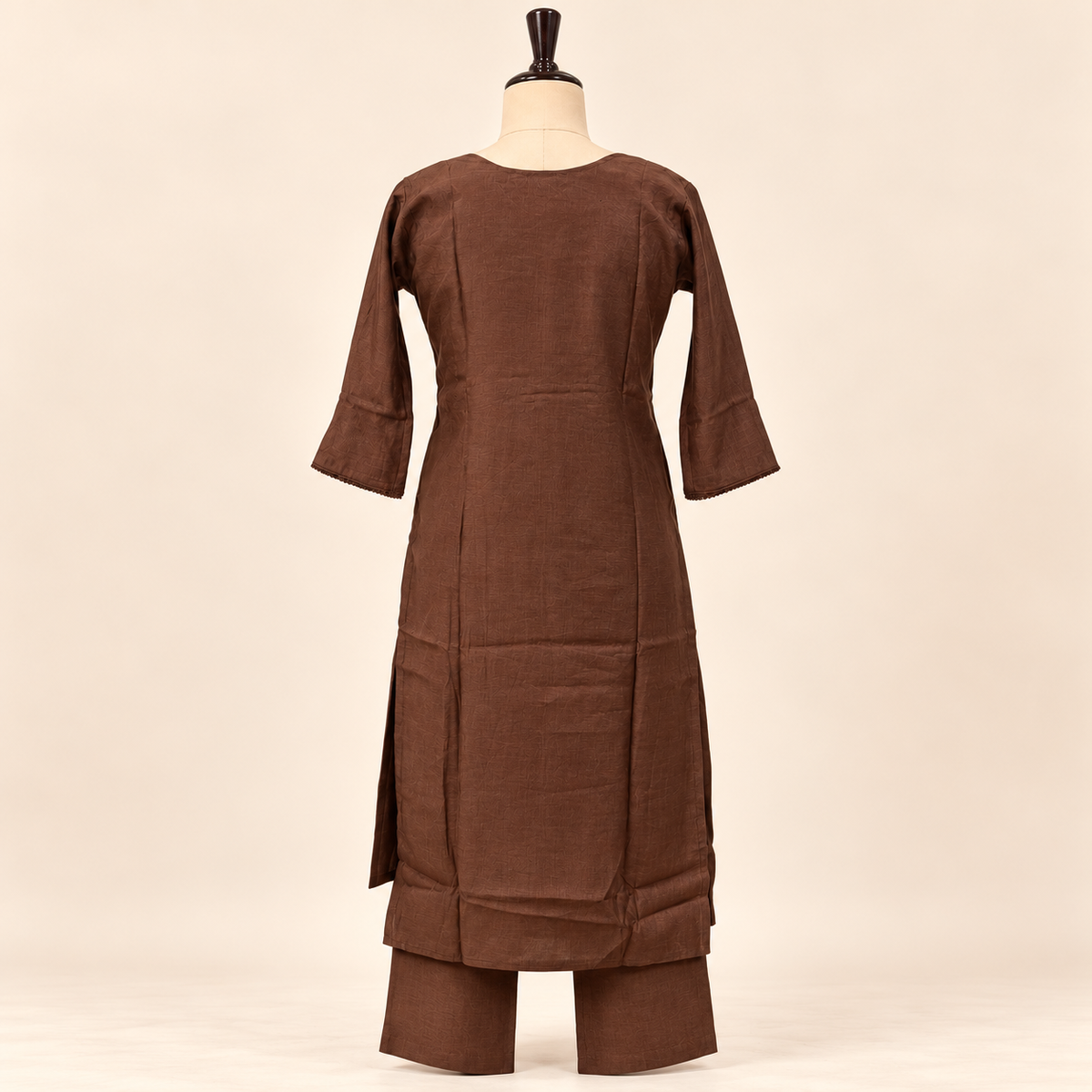 Multicolour Floral Embroidered Cotton Kurta Set