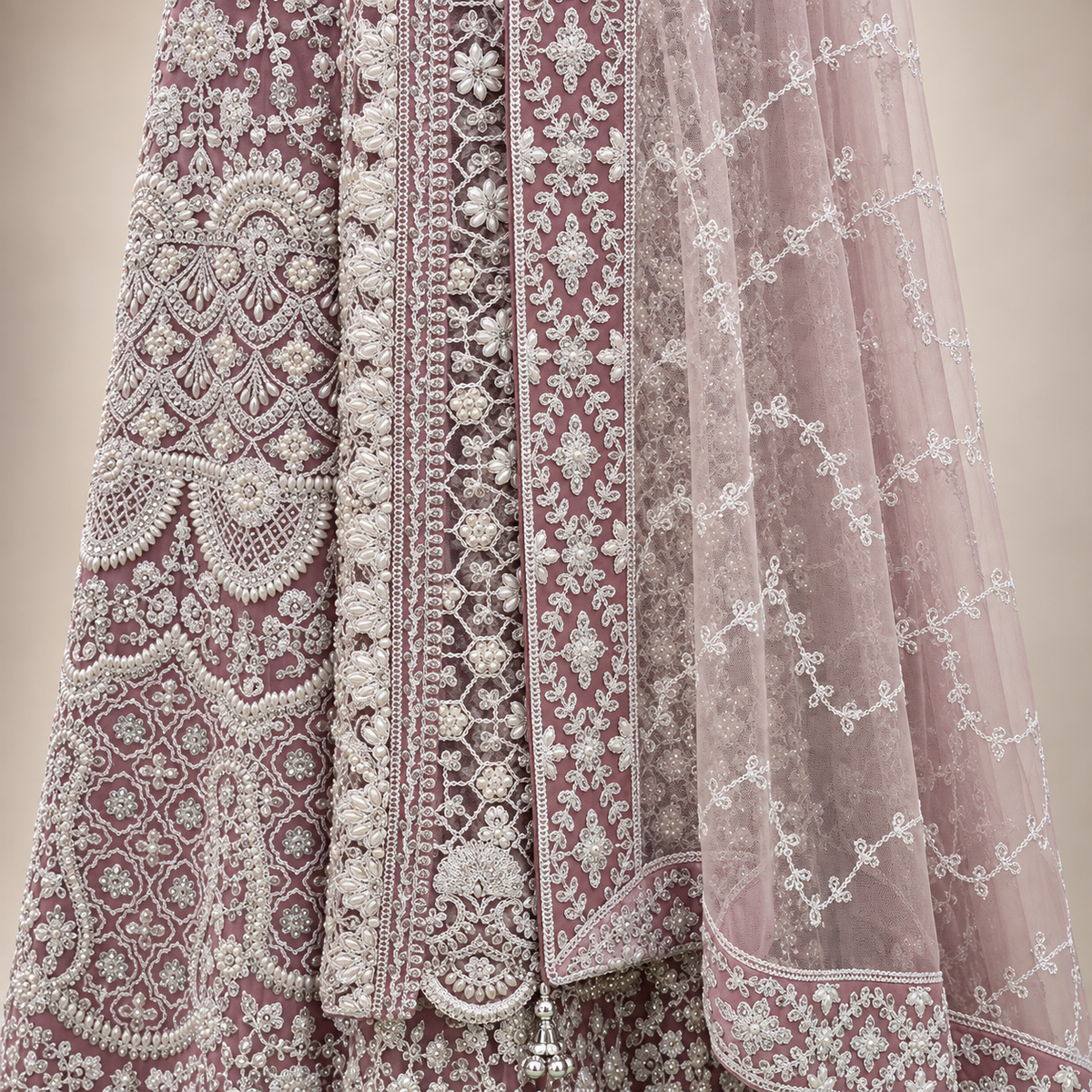 Blush Pink Regal Embroidered Gown