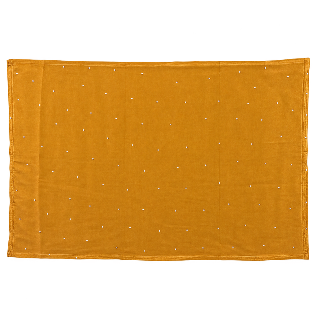 Mustard Embellished Salwar Suit with Palazzo &amp; Dupatta