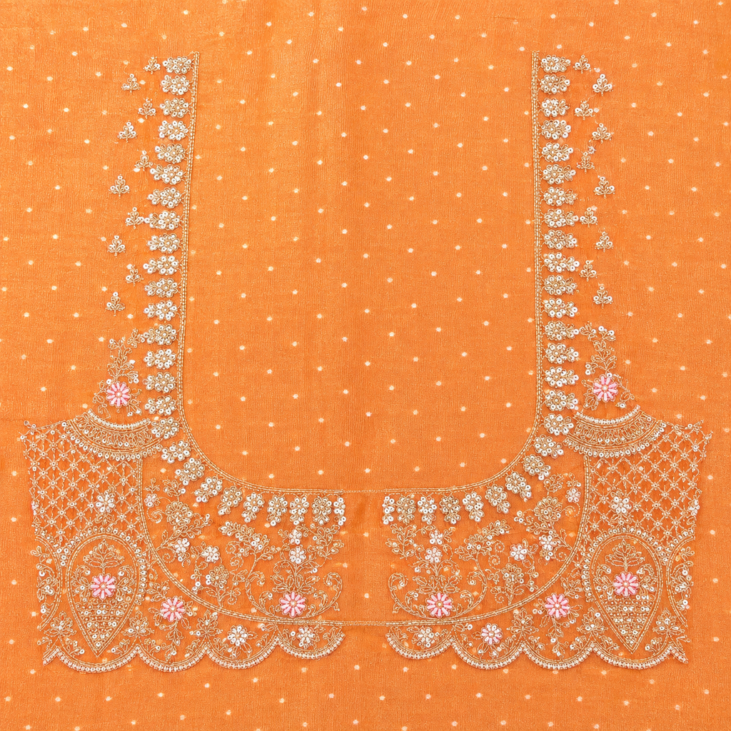 Peach Orange Embellished Designer Lehenga Set