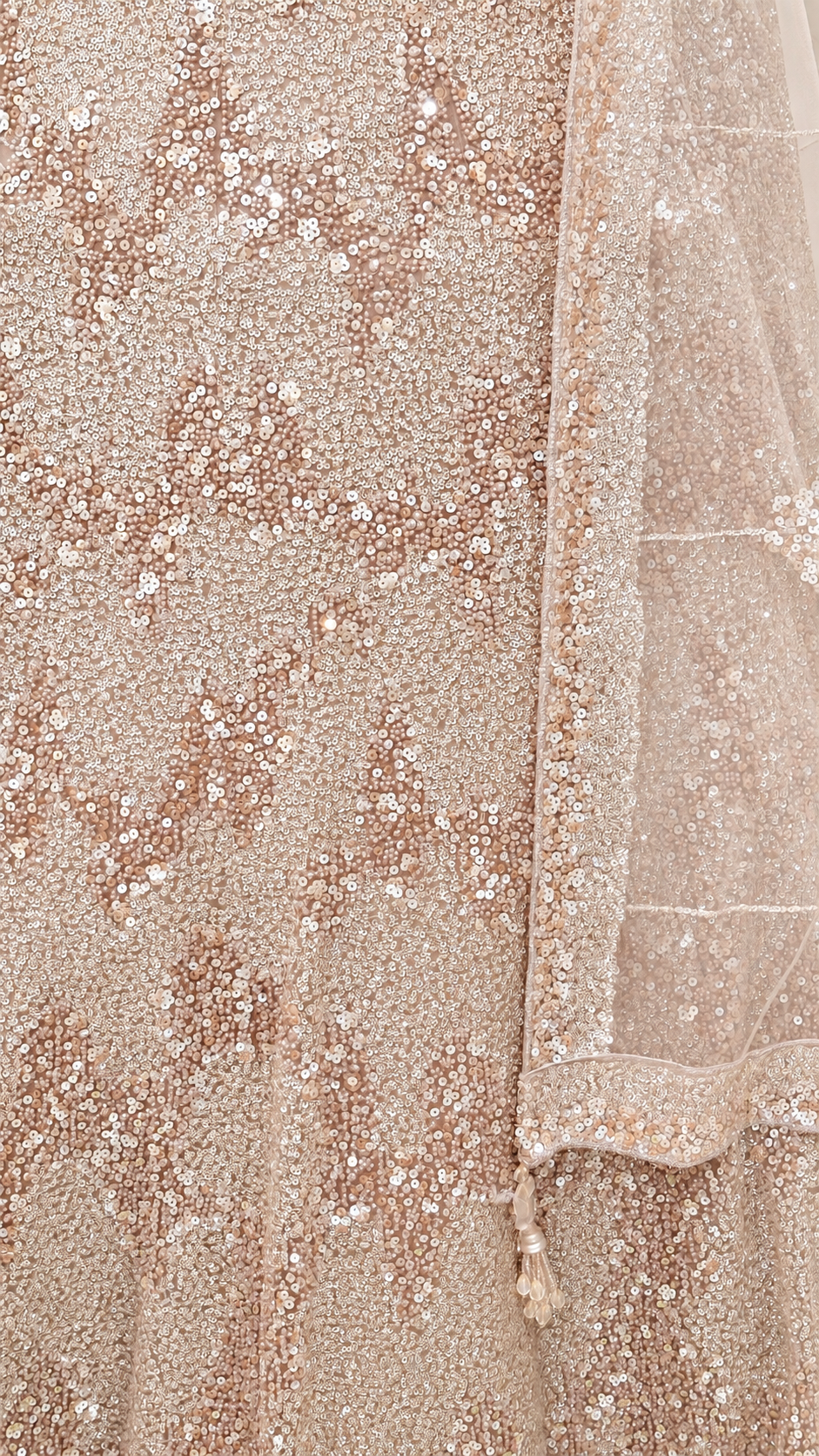 Blush Rose Embroidered Bridal Lehenga Set with Statement Dupatta