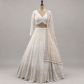 CREAM HEAVY EMBELLISHED BRIDAL LEHENGA SET
