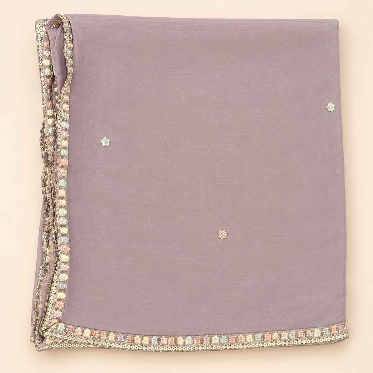 Lavender Multi colour Embellished Sharara Salwar Suit