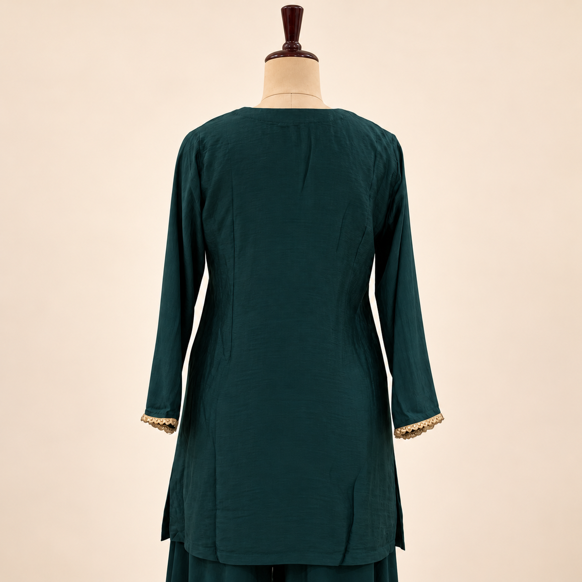 Emerald Green Shimmer Embellished Salwar Set with Dupatta