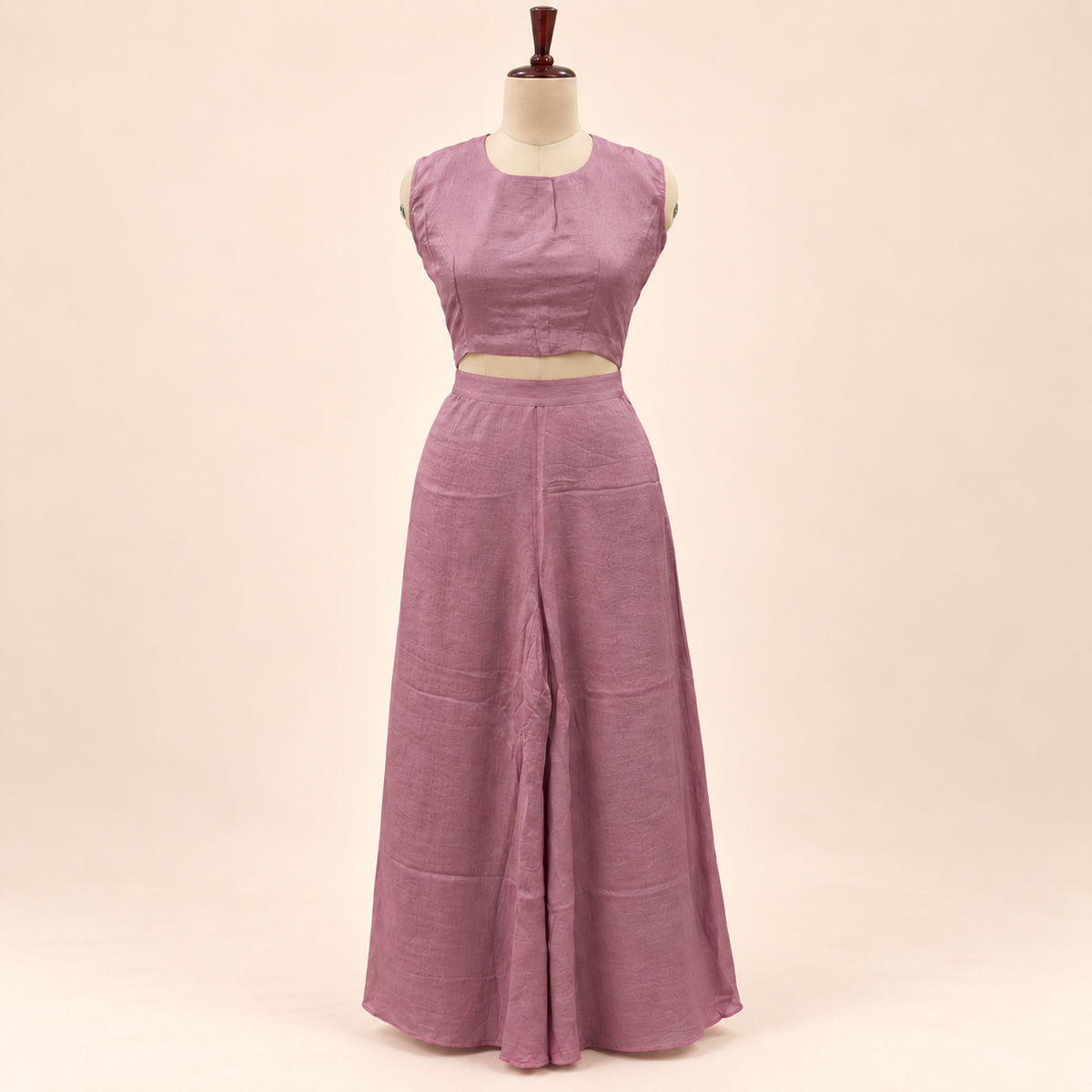 Dusty Pink Embellished Georgette Salwar Suit with Dupatta