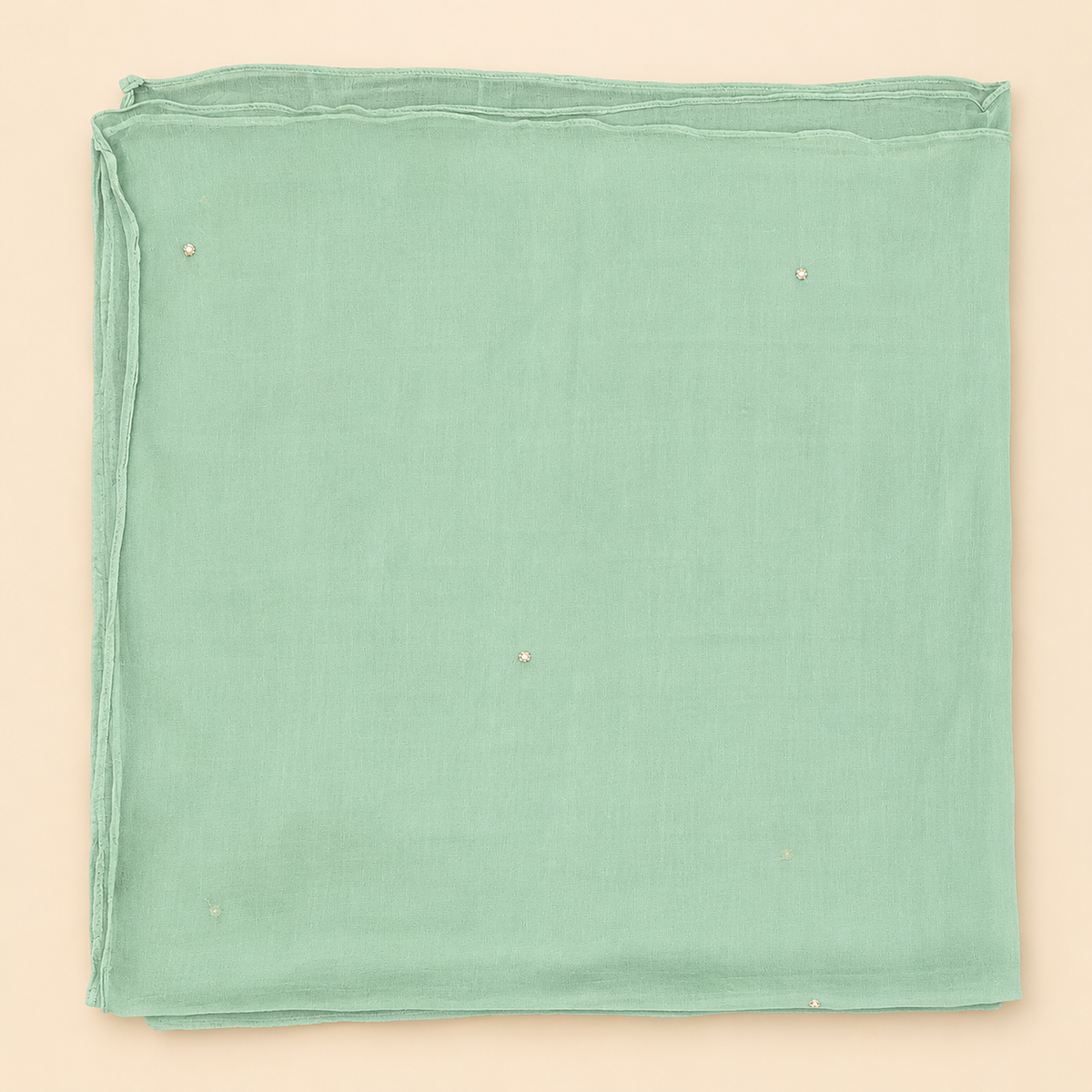 Mint Green Floral Embroidered Chinon Palazzo Salwar Set with Dupatta