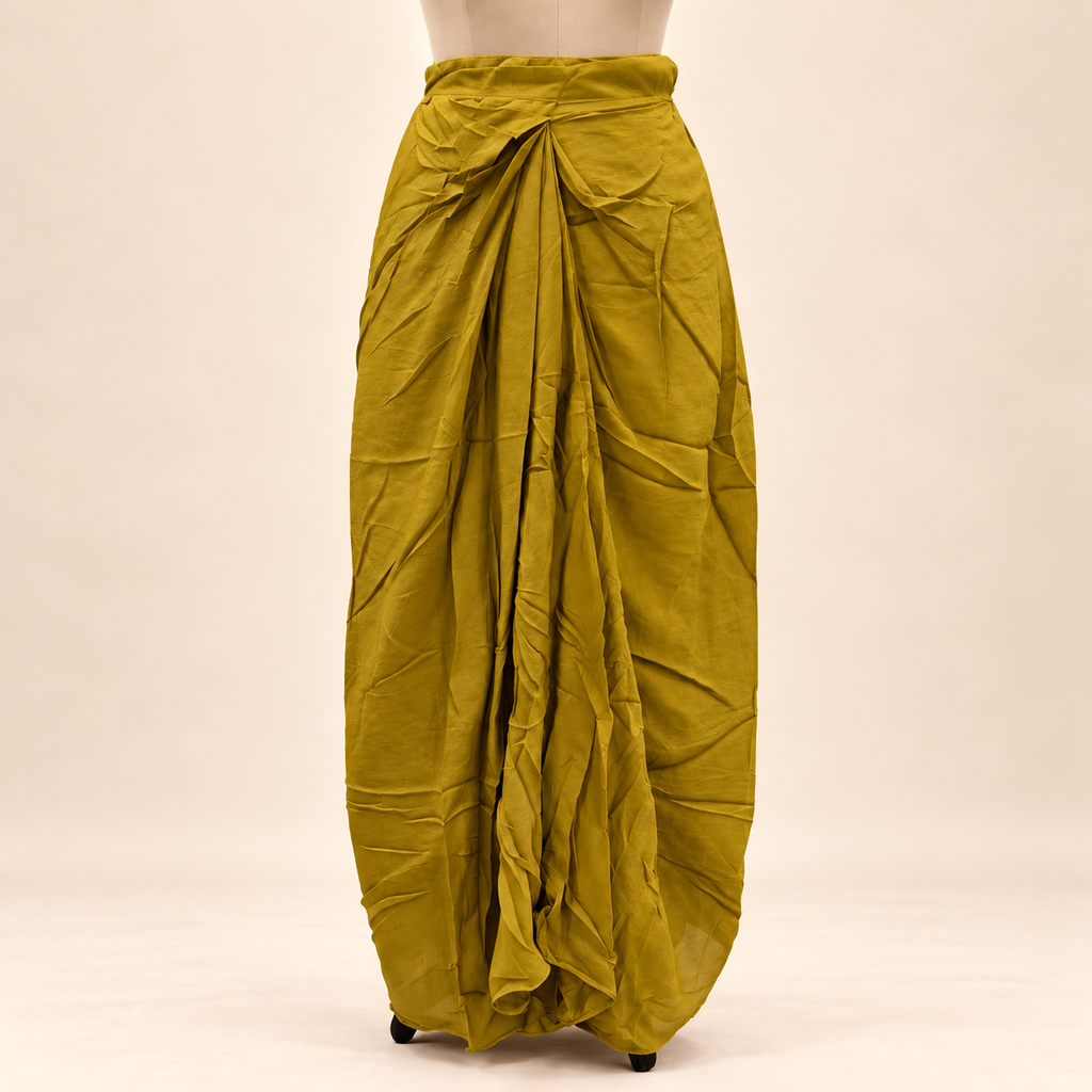 Mustard Floral Embellished Front-Open Salwar Suit