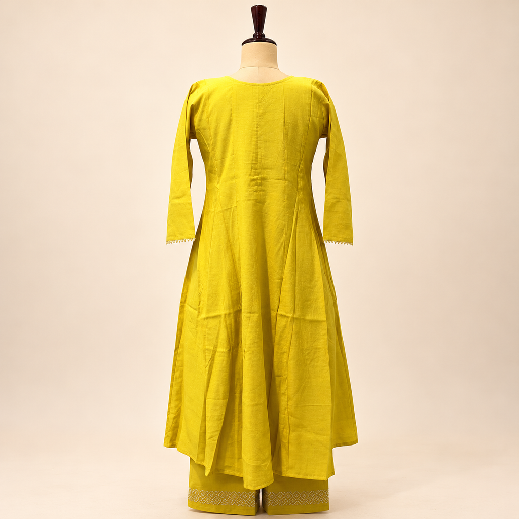 Multicolour Printed Cotton Kurta Set