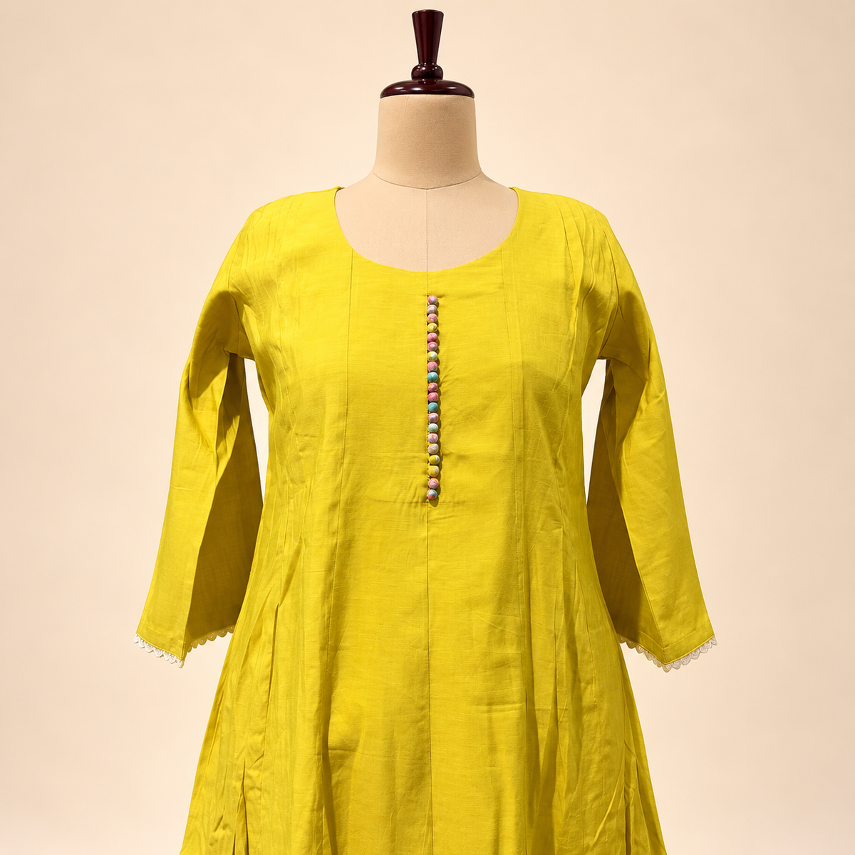 Multicolour Printed Cotton Kurta Set