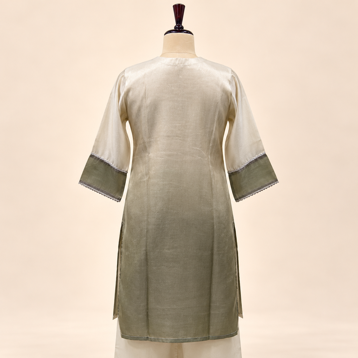 Green Silk Floral Embroidered Sharara Set with Dupatta